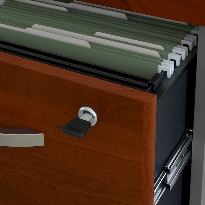 72W U Shaped Desk with Drawers by