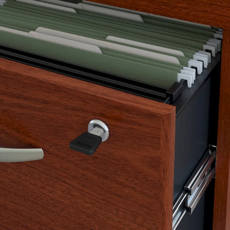 72W U Shaped Desk with Drawers by