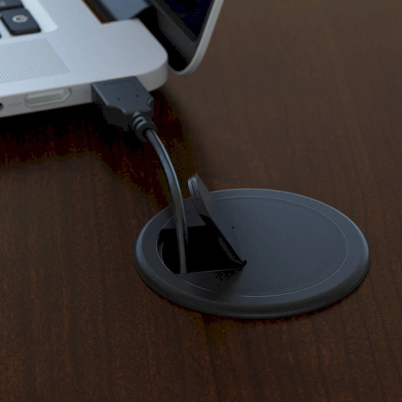 72W U Shaped Desk with Drawers by