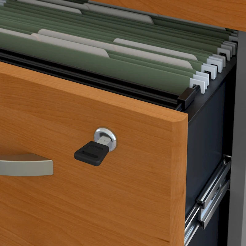 72W U Shaped Desk with Drawers by