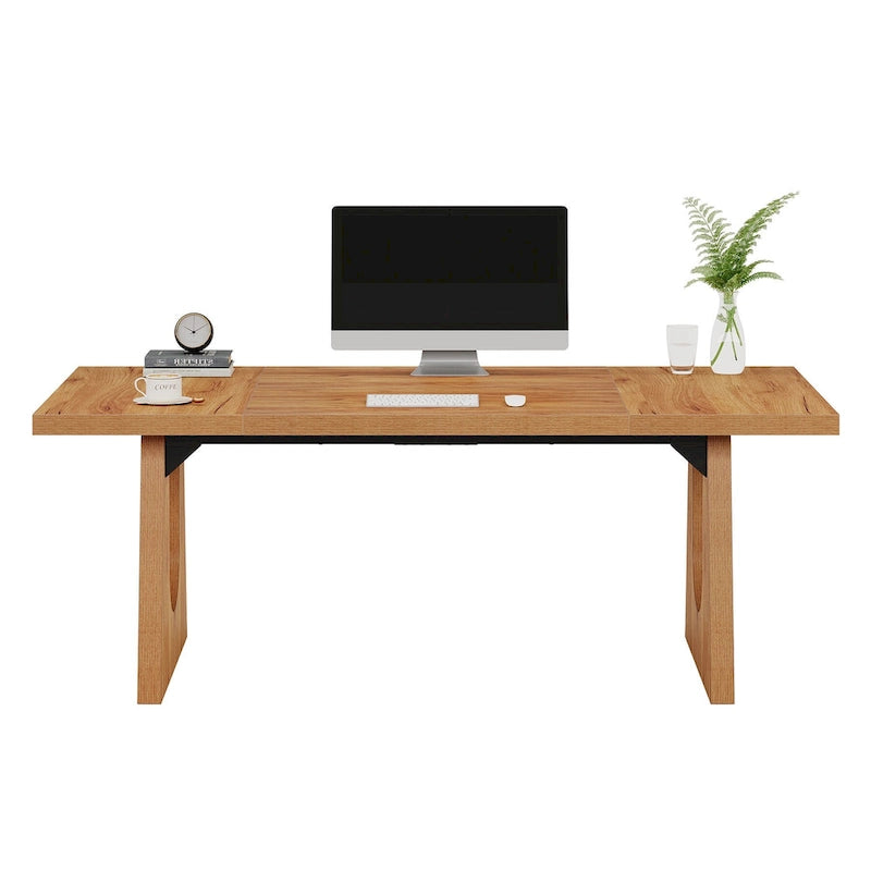 70.9 Inches Executive Desk Rectangular Computer Office Desk with Large Desktop