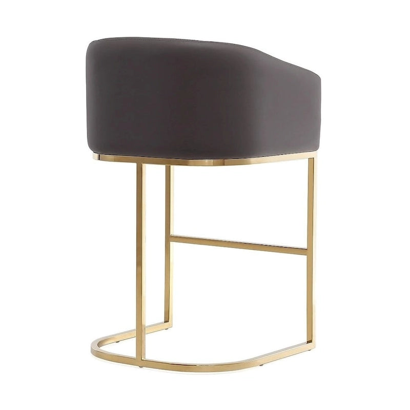 Sgabello da bar da 36 pollici ad altezza bancone in acciaio inossidabile color oro titanio