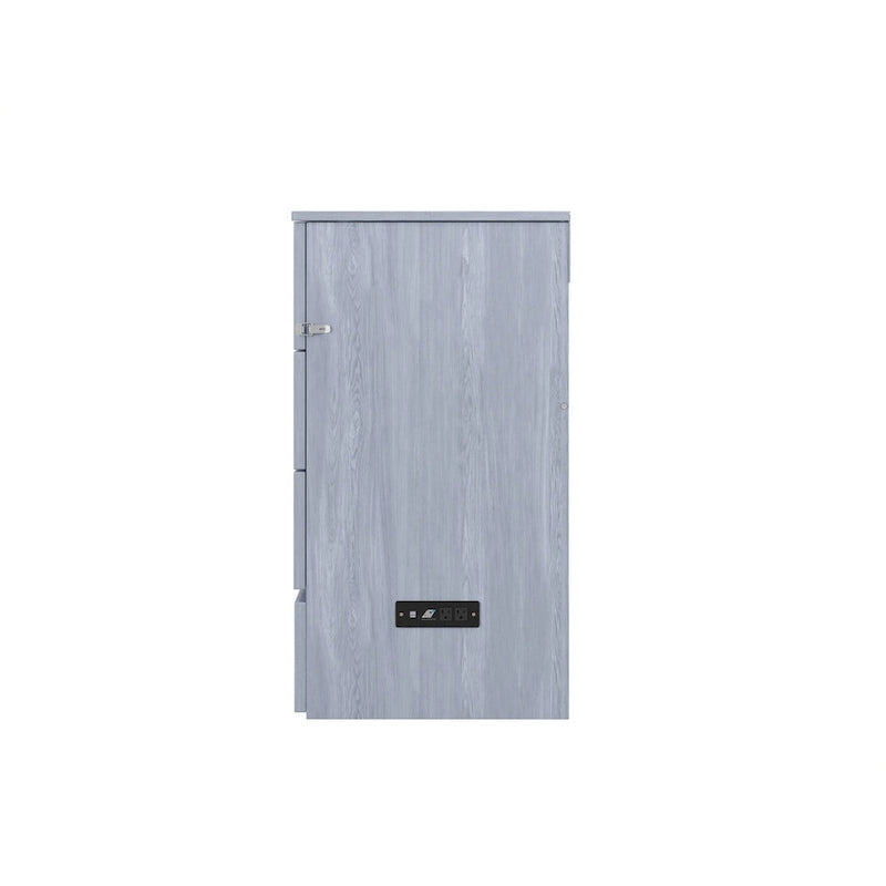 Queen-size Murphy-bedkast met matras in driftwood