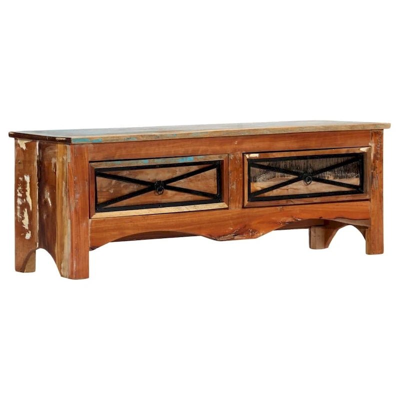 vidaXL TV Stand 47.2x11.8x15.7 Solid Wood Reclaimed