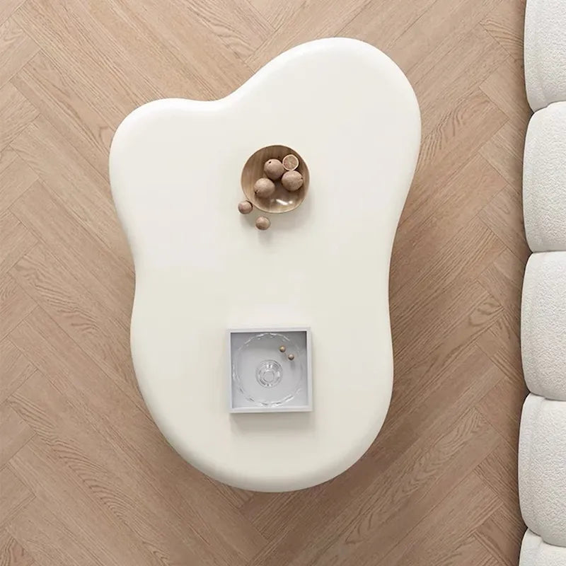 Mesa de centro moderna em forma de nuvem de 48.43 para sala de estar, mesa de centro com 4 pernas - 48.4