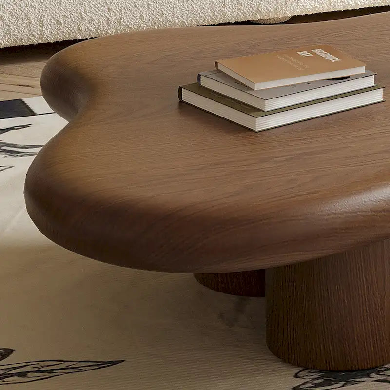 Mesa de centro moderna em forma de nuvem de 48.43 para sala de estar, mesa de centro com 4 pernas - 48.4