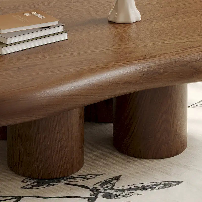 Mesa de centro moderna em forma de nuvem de 48.43 para sala de estar, mesa de centro com 4 pernas - 48.4
