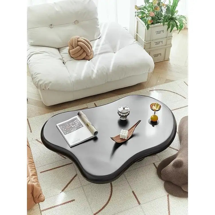 Mesa de centro moderna em forma de nuvem de 48.43 para sala de estar, mesa de centro com 4 pernas - 48.4
