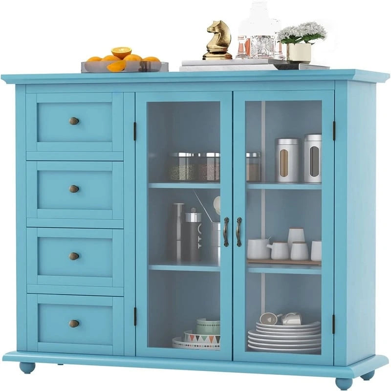 Sideboard-Buffetschrank mit Stauraum - 12T x 36B x 37H