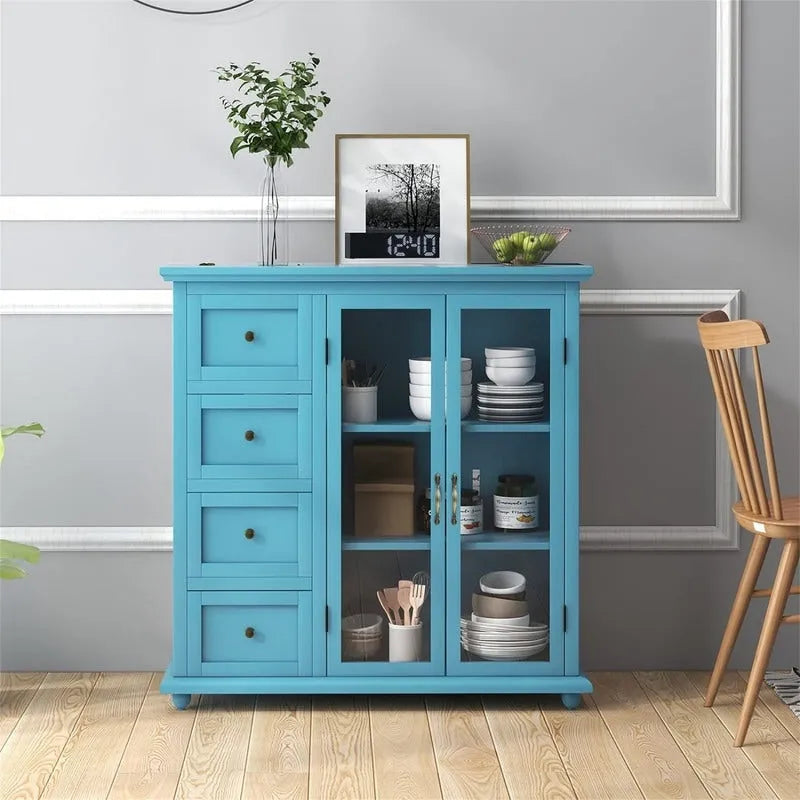 Credenza con buffet e contenitore - 12D x 36W x 37H