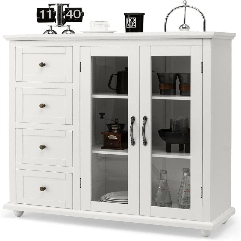 Credenza con buffet e contenitore - 12D x 36W x 37H