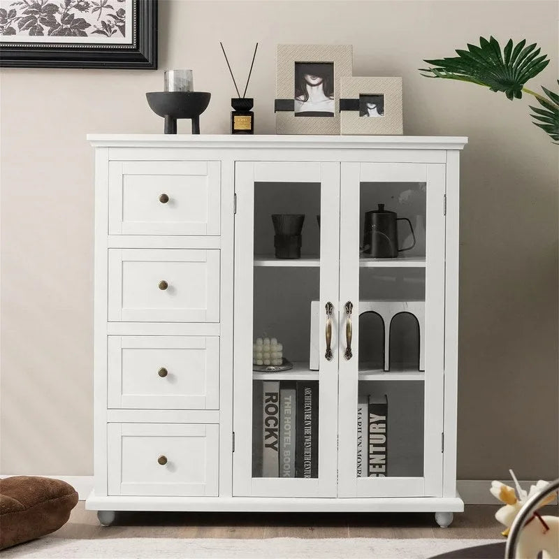 Credenza con buffet e contenitore - 12D x 36W x 37H