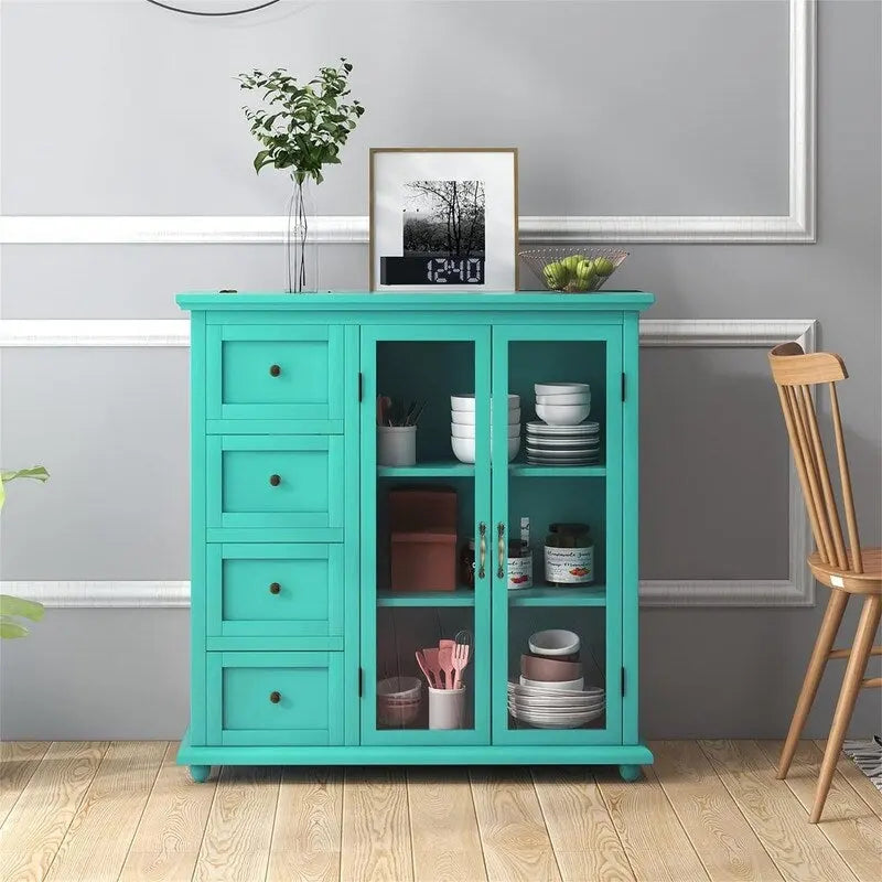 Credenza con buffet e contenitore - 12D x 36W x 37H