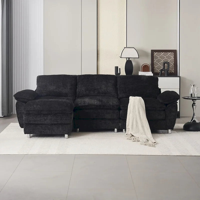 Modern Deep 3-Seat Sofa Couch